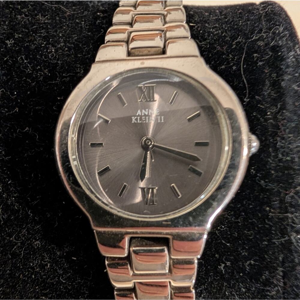 Anne Klein II Women’s Silver Tone Bracelet Watch | Gray Dial | Quartz
